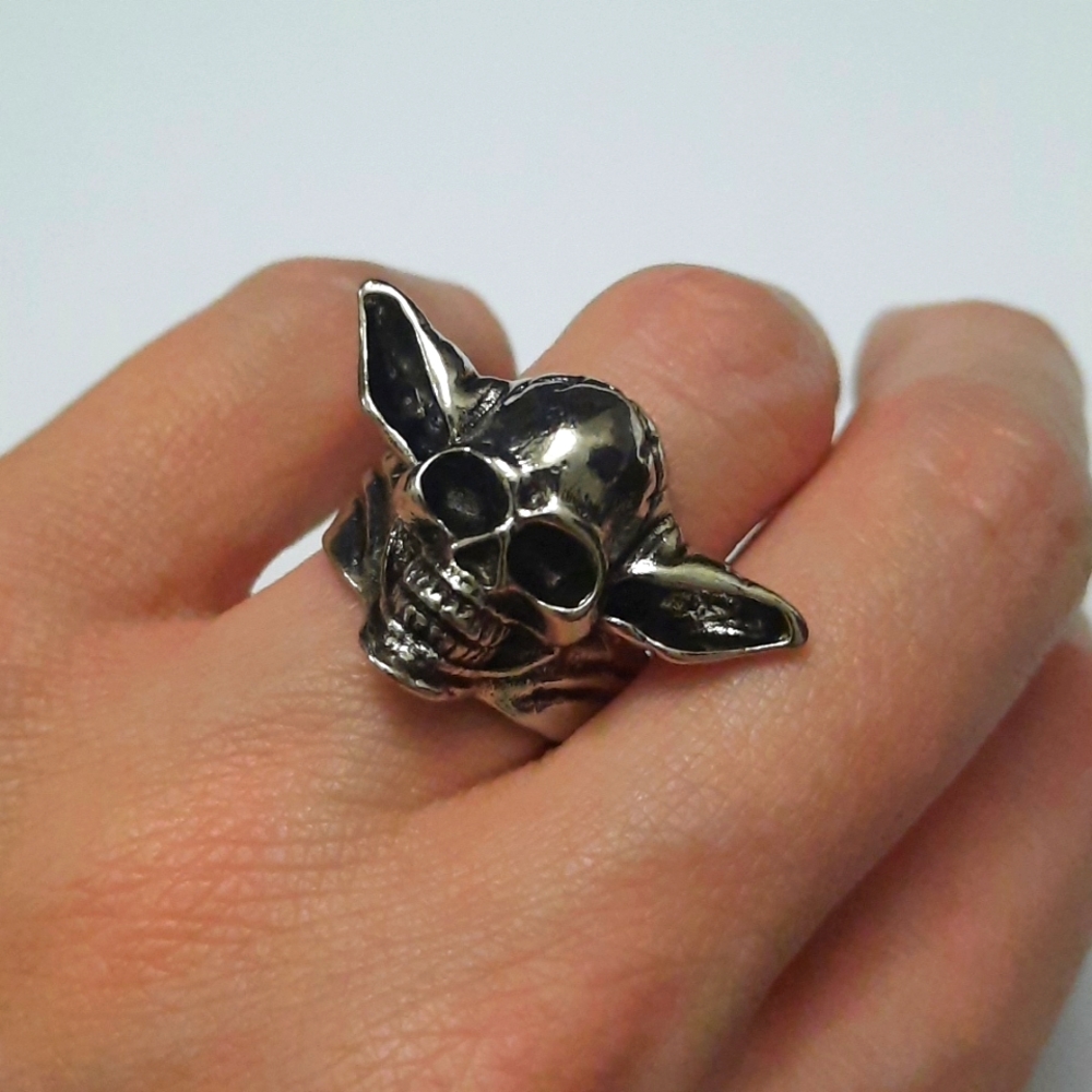 Size 7 Yoda Skull Ring